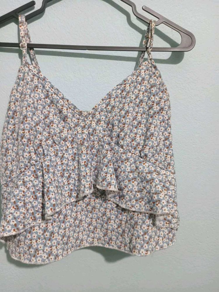 Floral Ruffle Camisole Top