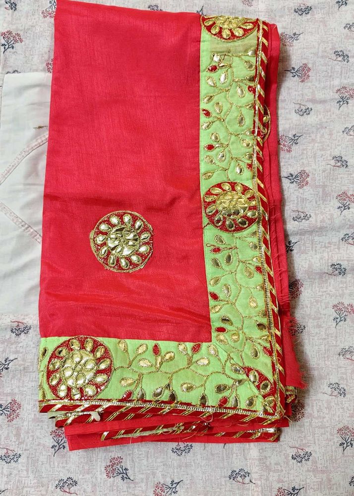 Unused Gota patti work saree