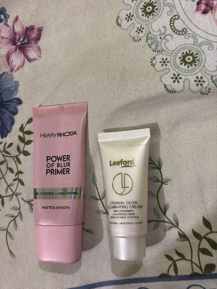 HILARY RHODA Power of Blur Primer &amp; Leeford Cream