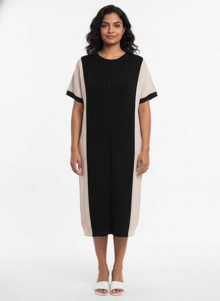 Color Block Knit Dress
