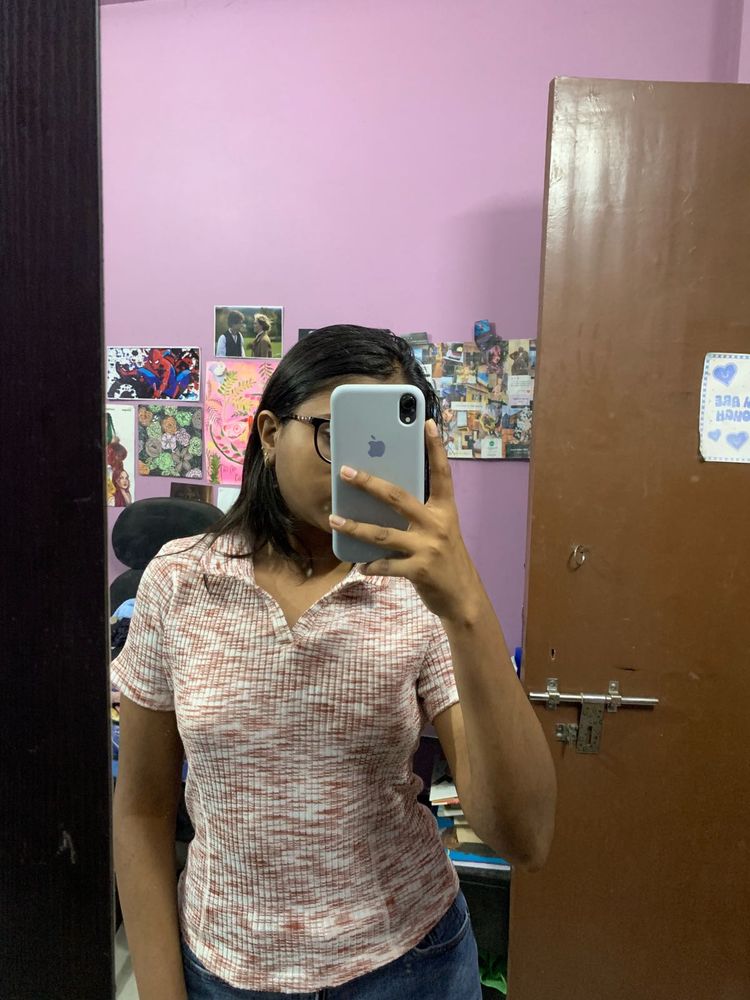 Cute Collared Knit Top
