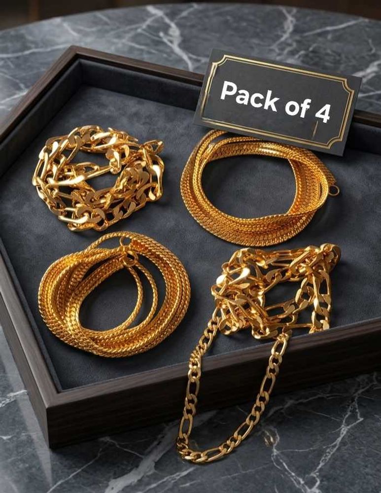 Pack of 4 Golden Chains Set