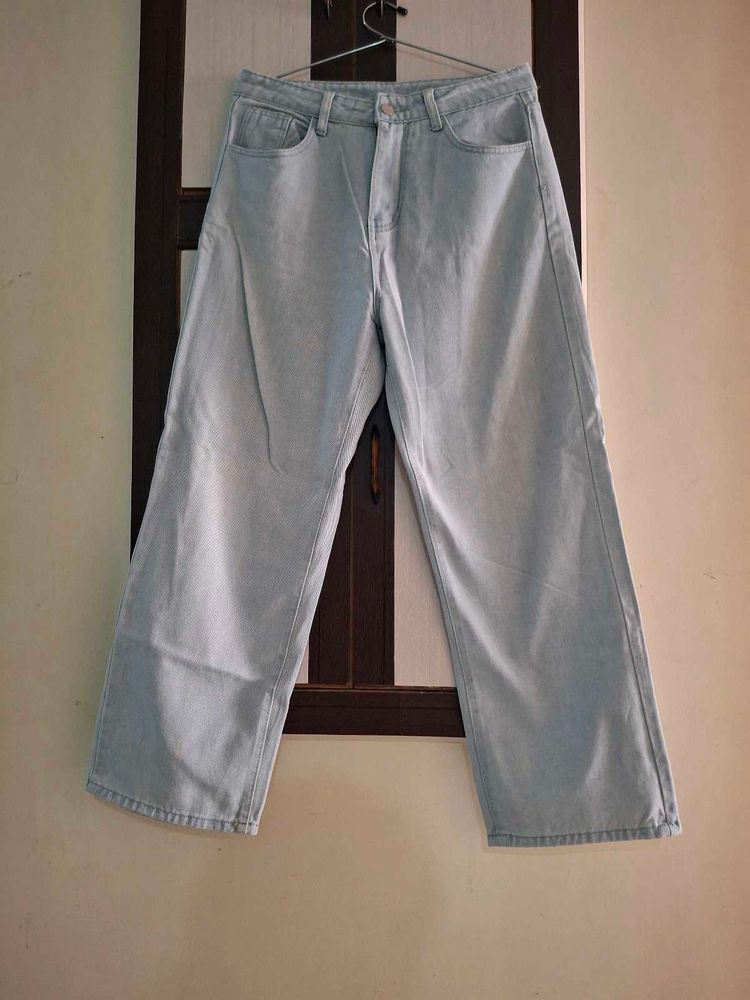 Light Wash Wide Leg Jeans