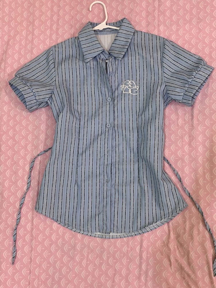 Embroidered Placket Blouse