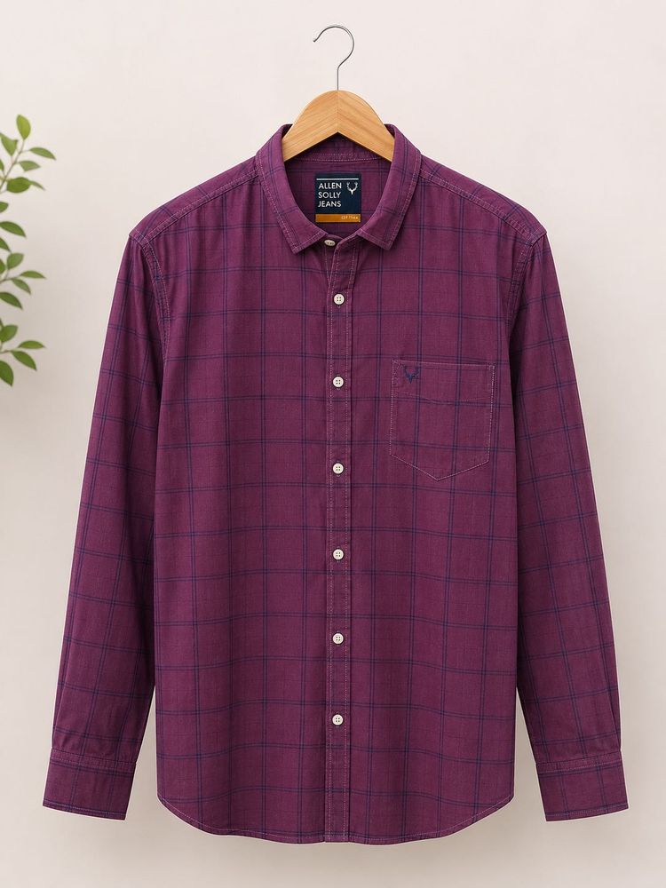 Allen Solly Men's Plaid Shirt ❤️‍🔥