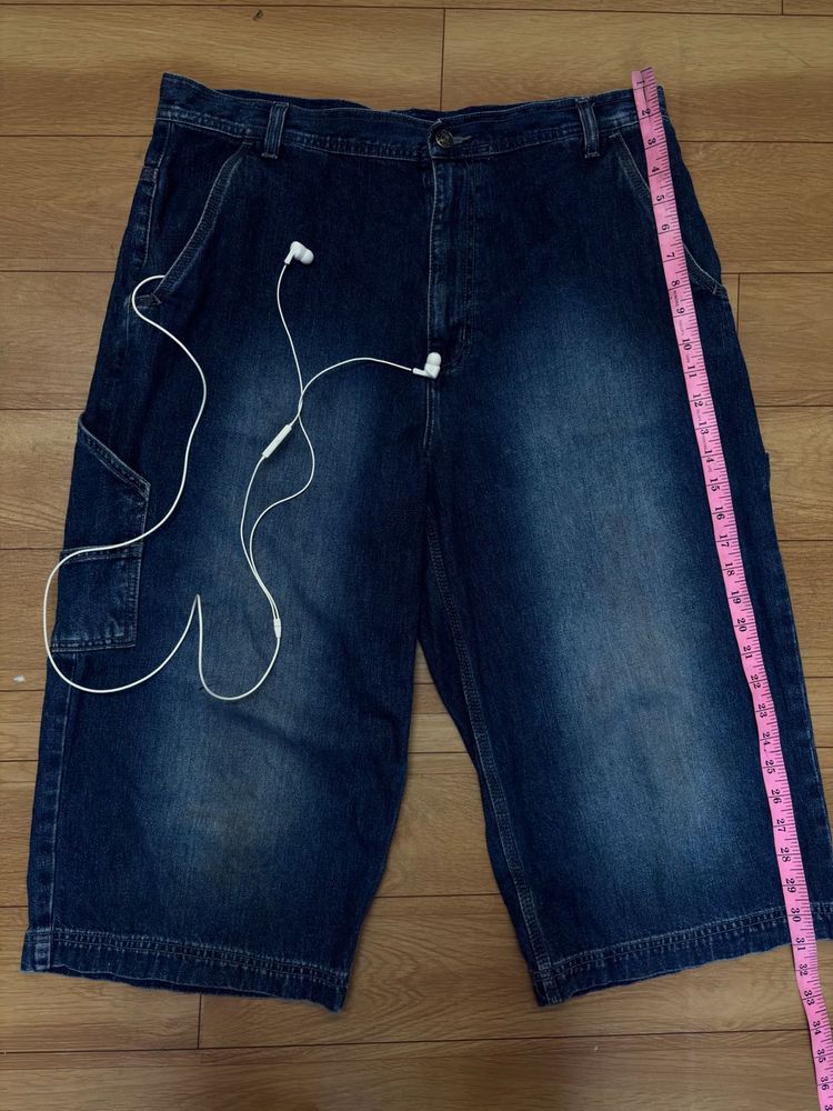 Unisex Denim Cargo Jorts