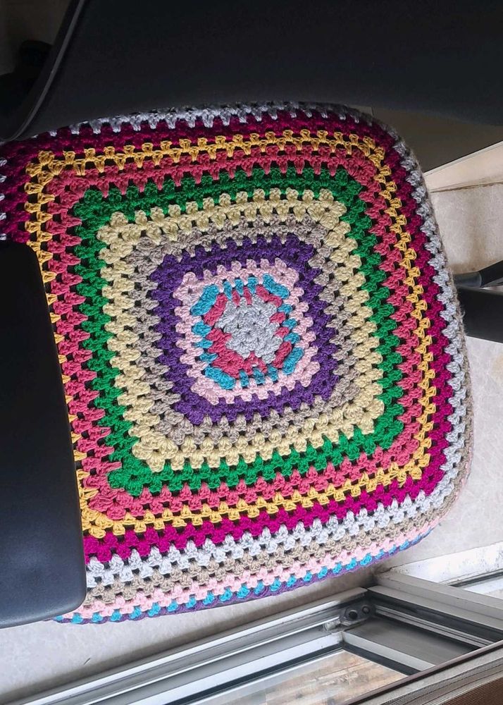 Handmade Crochet Seat Cover/Table Mat/Thaalposh