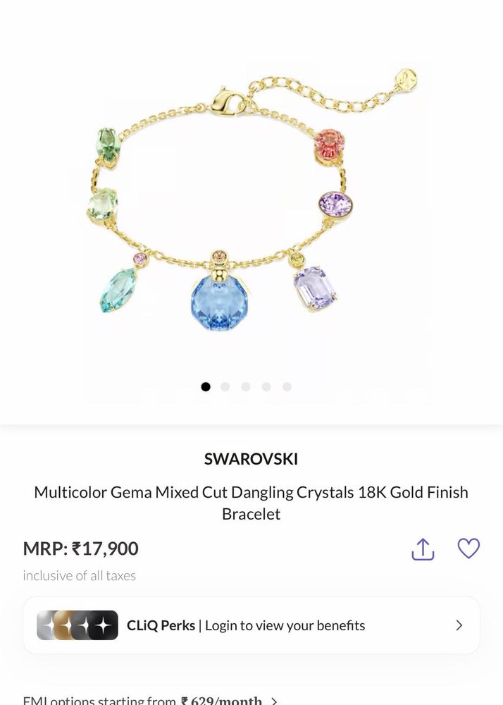 Swarovski Multicolor Crystal Bracelet