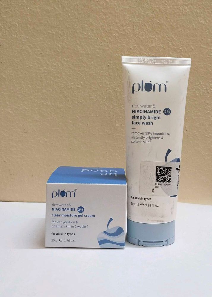 Combo Plum Niacinamide Moisturizer + Face wash