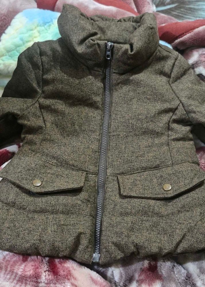Toddler Girl's Stylish olive Jacket