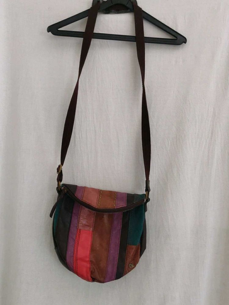 the sak Patchwork Leather Crossbody Bag