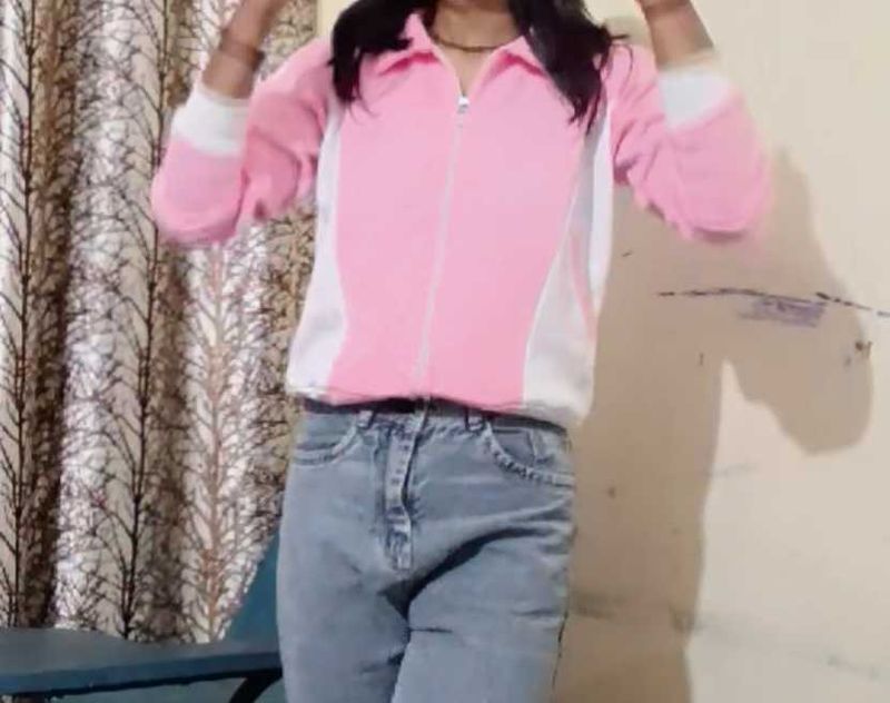 Pink Zip-Up Jacket