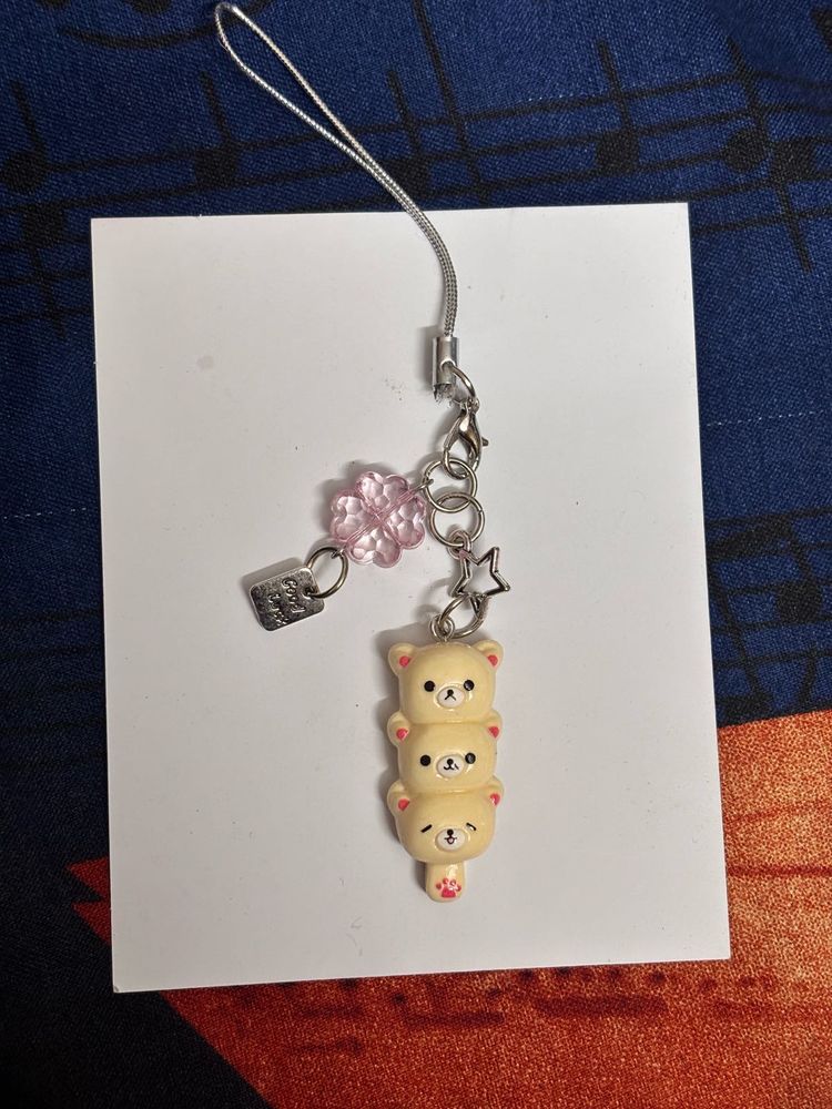 Cute Stacked Bear Charm