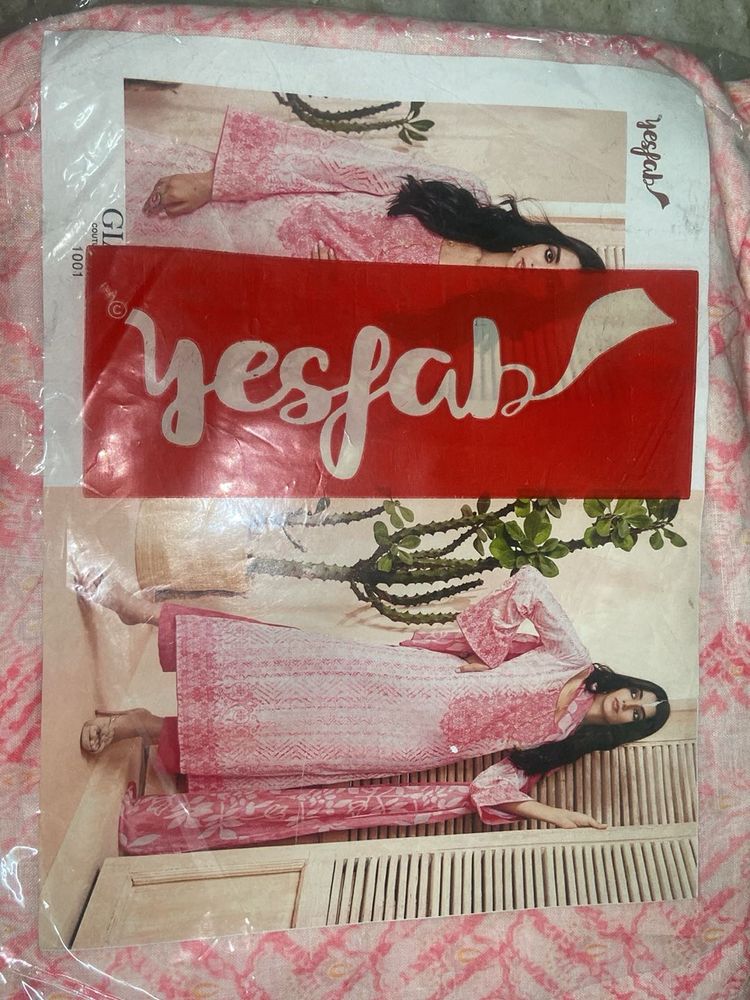 Pink Printed Kurta Set with Dupatta