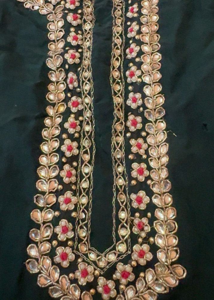 Embroidered handwork suit