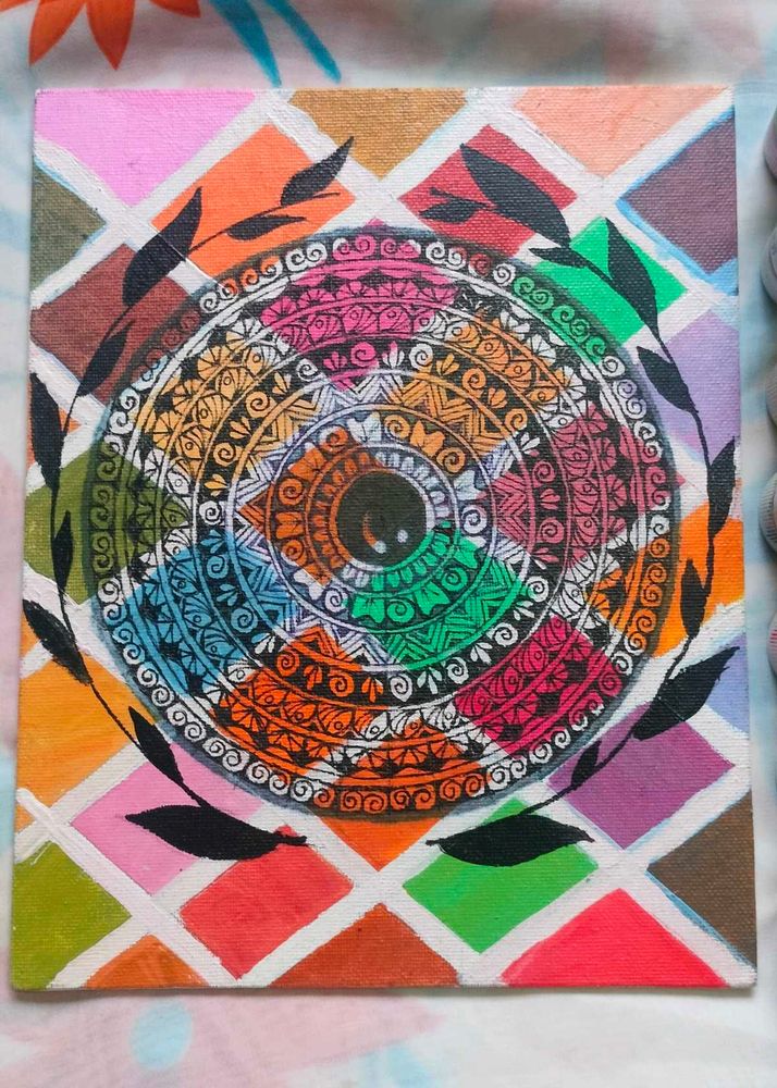 Mandala Artwork On Canvas