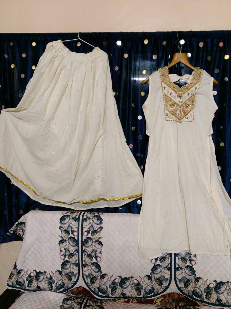 Indo western ghagra long top