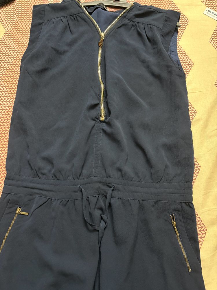Navy Blue Dress With Pockets By Rocky Star