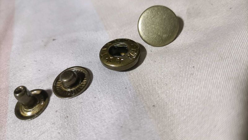 Antique Brass Snap Button Combo