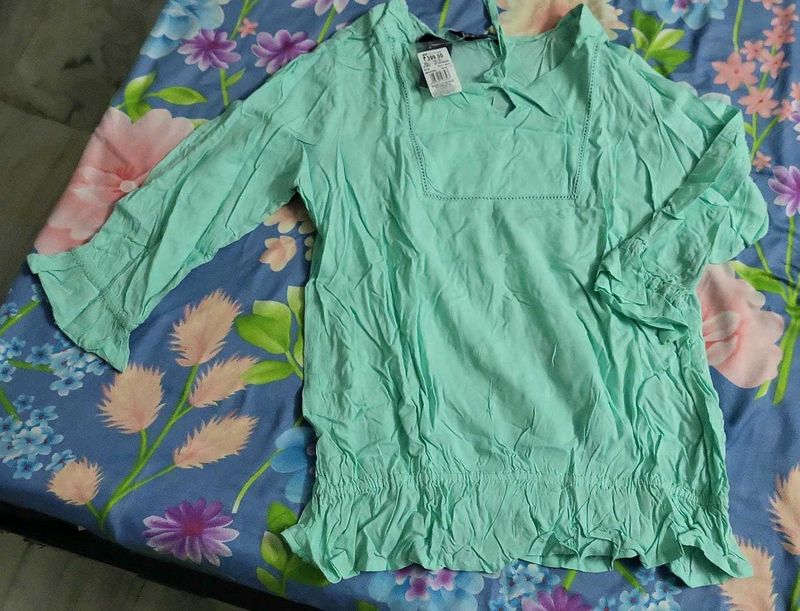 Stylish Green Tunic Top