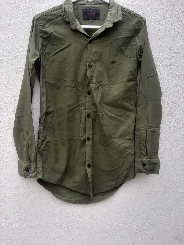 Dark Olive Green Shirt