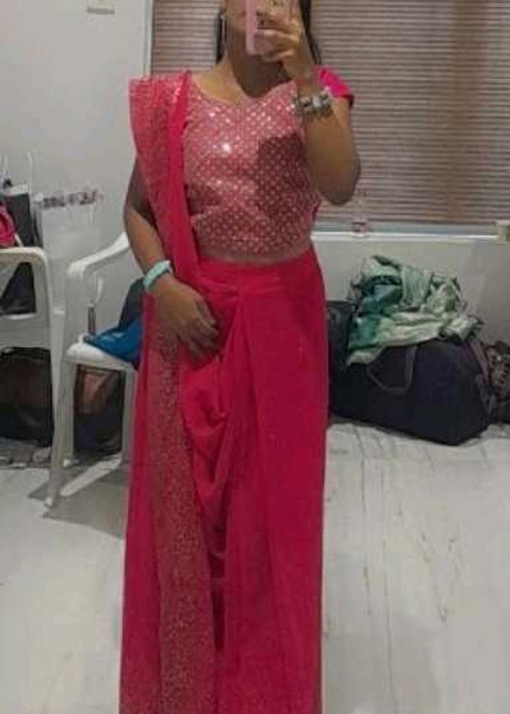 Stunning Pink Sequined Lehenga Choli