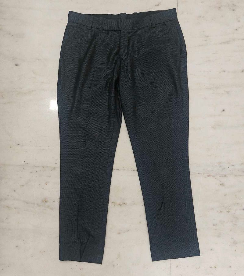 Dark Gray Stitched Formal Pants