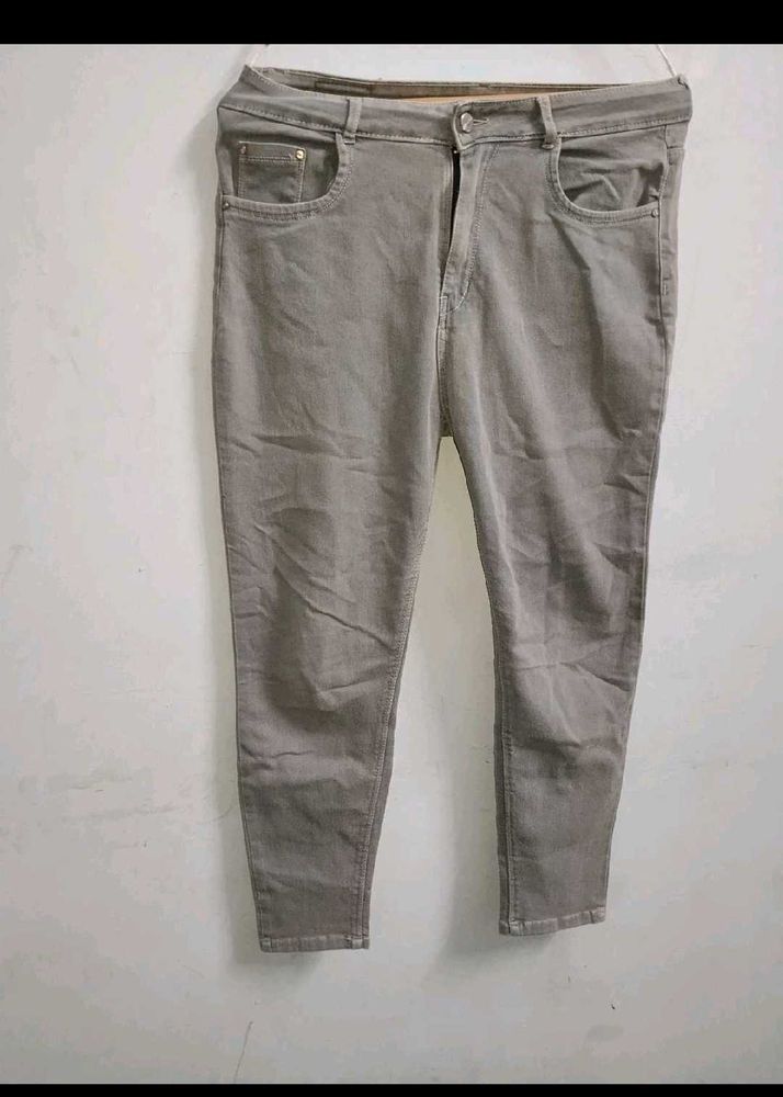 Casual Grey Denim Jeans men co