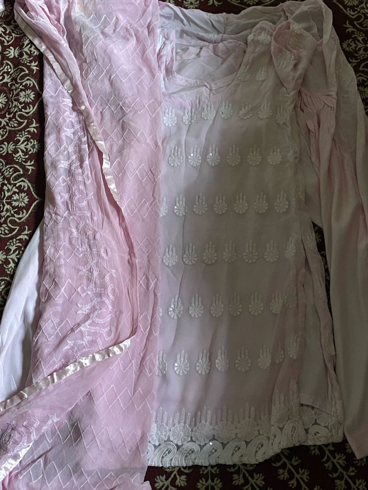 Baby Pink Kurta Set🩷✨🎀