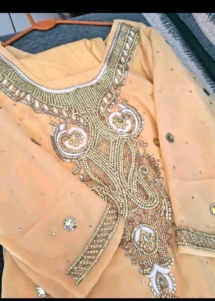 Elegant Beaded Kurta Set