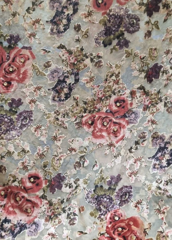 Floral dupatta,Dress Material