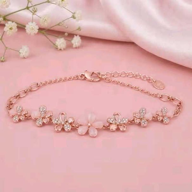 Floral Rose Gold Bracelet