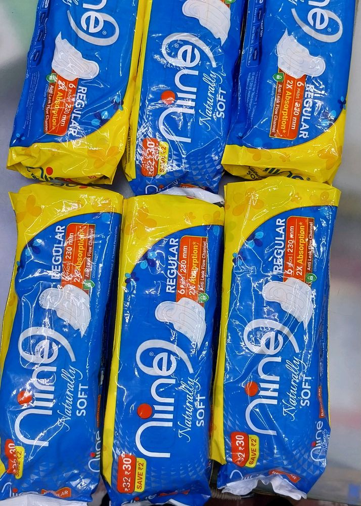 Niine Sanitary Pad. Pack Of 6 Wholesale