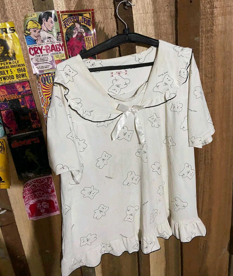 combo Cute Teddy Bear Pajama Set