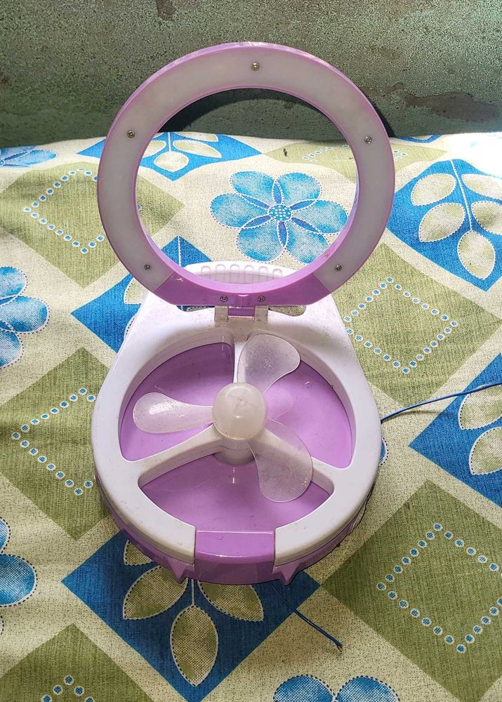 Portable Ring Light Fan Combo