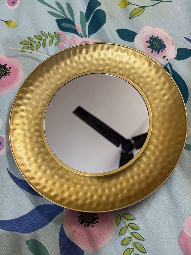 Hammered Gold Finish Decorative Mirror