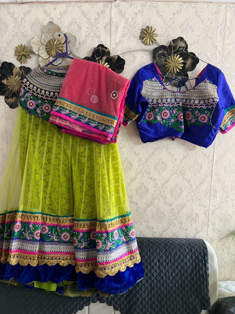 Vibrant Embroidered Lehenga Choli Set