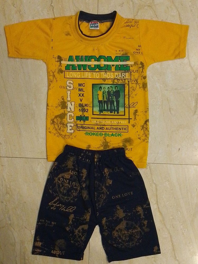 Tshirt &amp; Half paint KIDS(1 to 2 Yr Cloth)