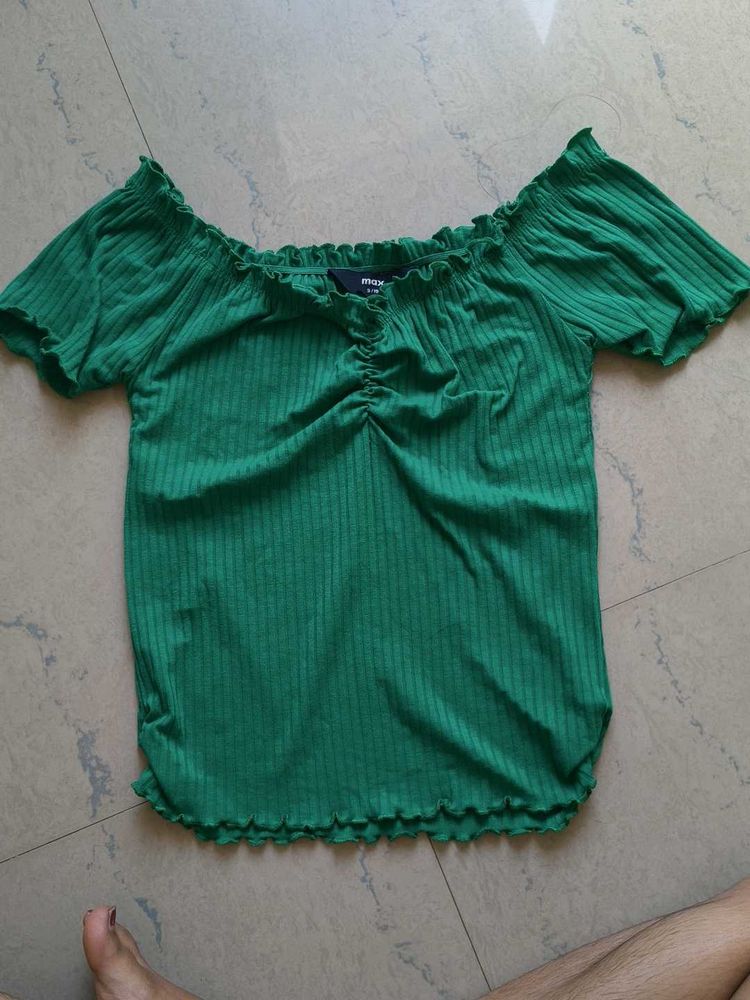 Ruching Off-Shoulder Top