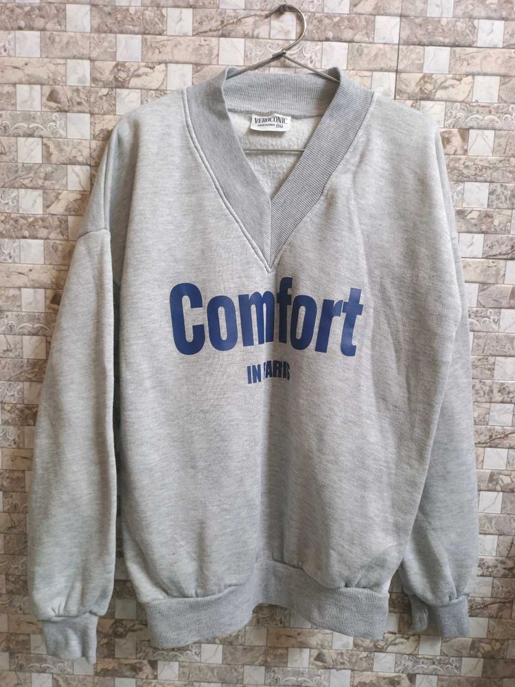 Veroconvic V Neck Grey Sweatshirt
