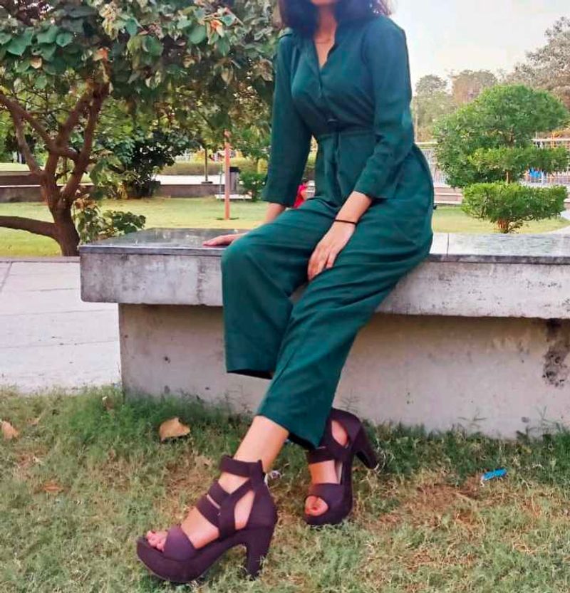 Stylish Teal Jumpsuit