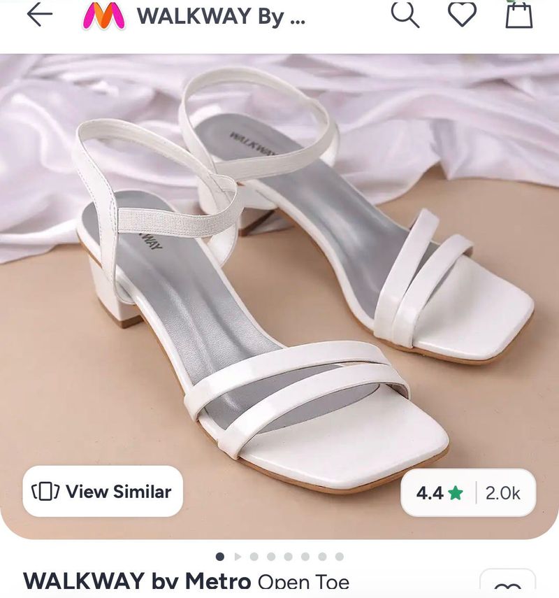 White Strappy Heeled Sandals