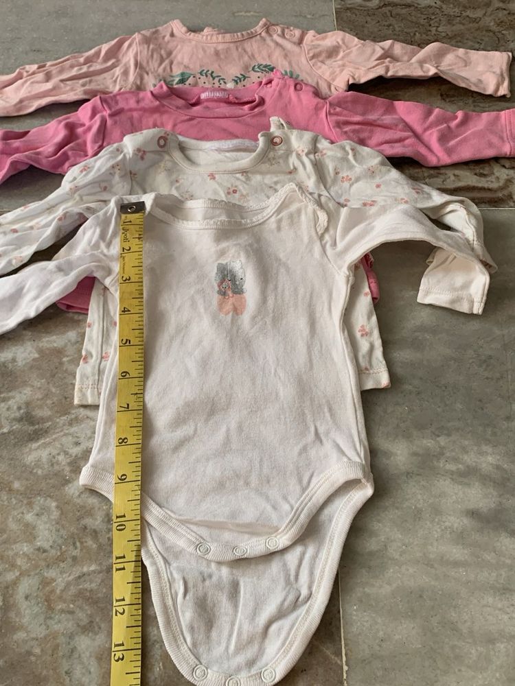 Baby Girl's Long Sleeve Bodysuits (Set of 3)