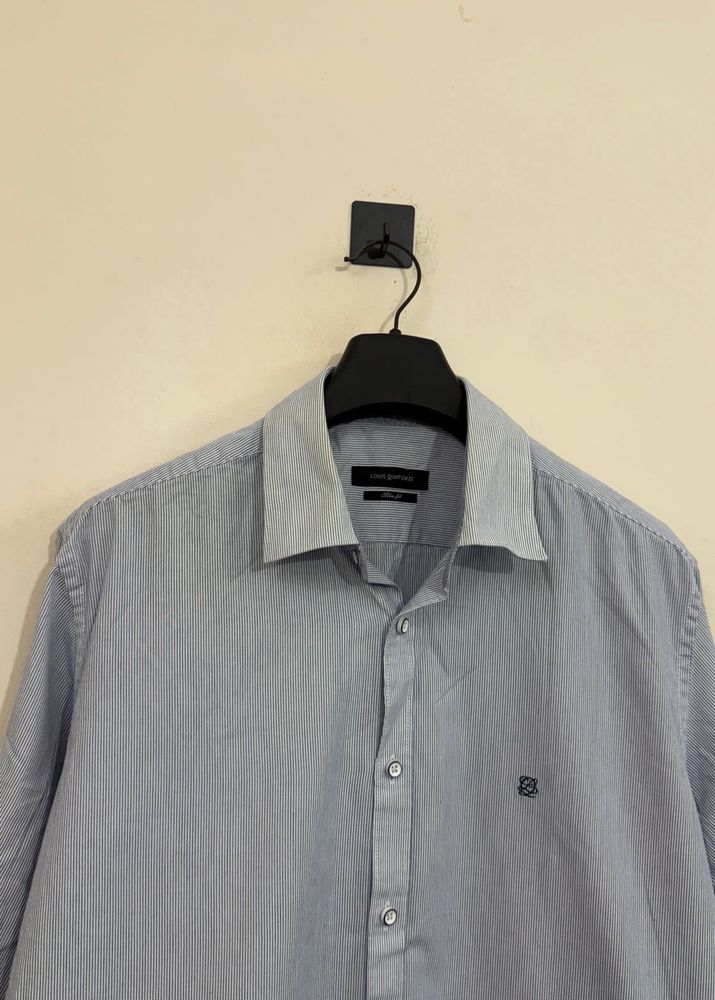 Striped Button-Up Shirt