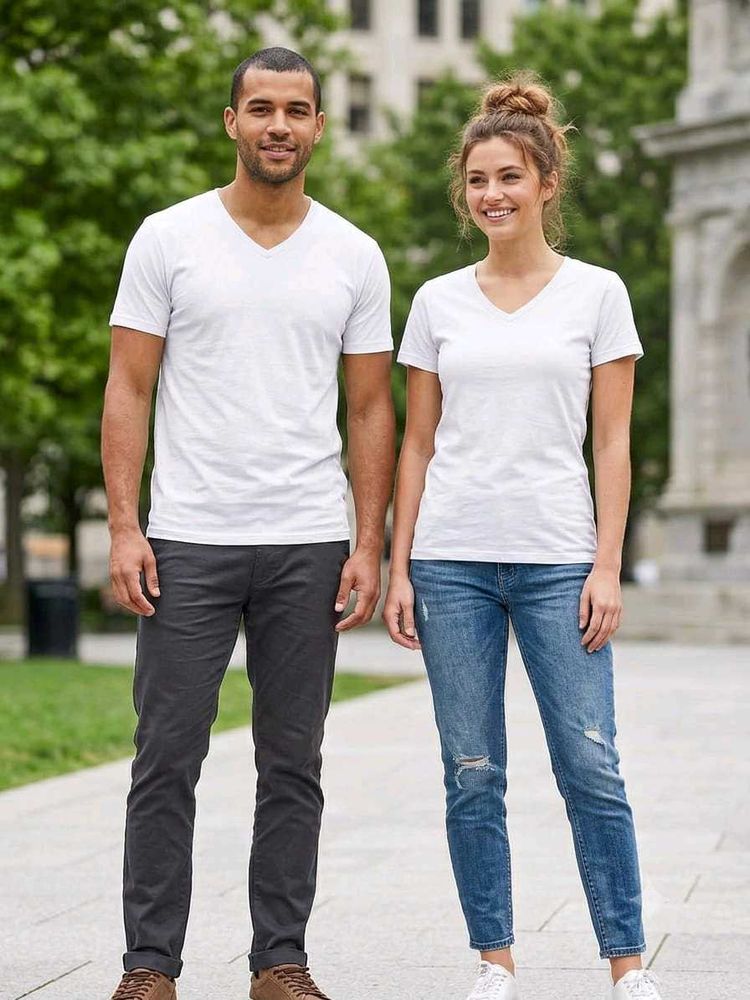 Classic V-Neck T-Shirt Duo