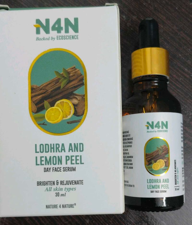 N4N Lodhra &amp; Lemon Peel Day Face Serum