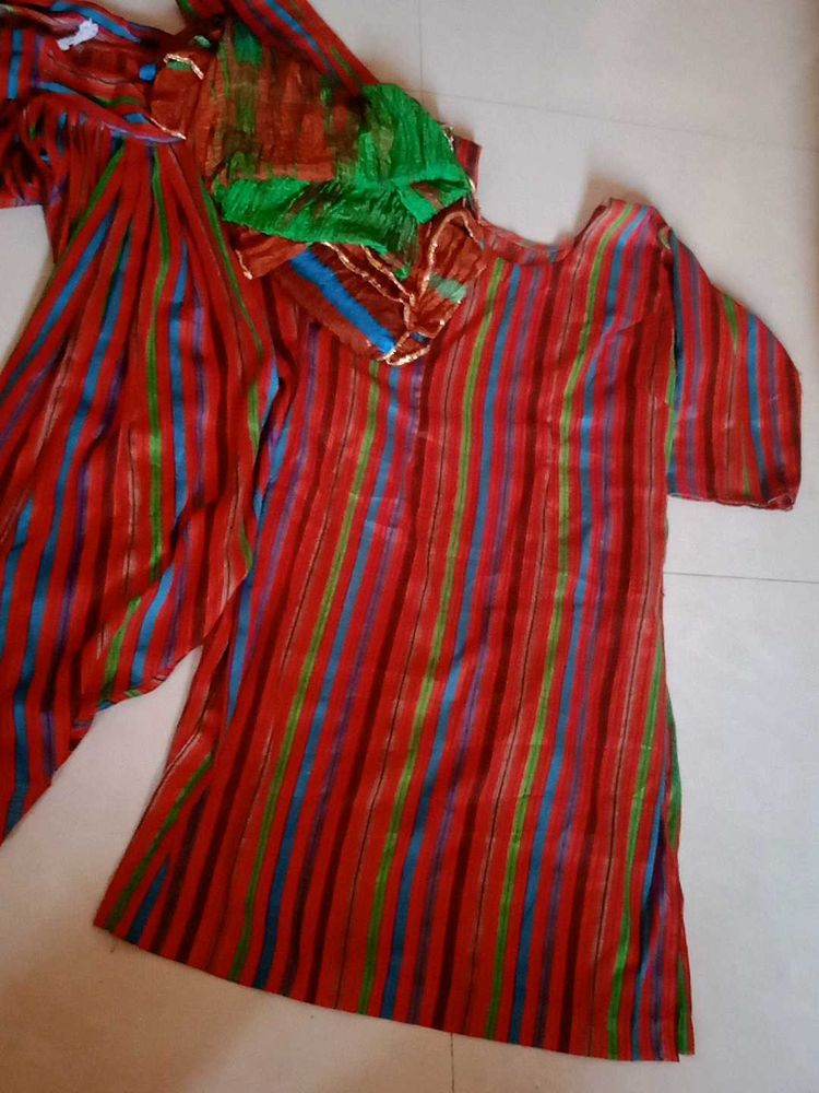 Striped Kurta Set