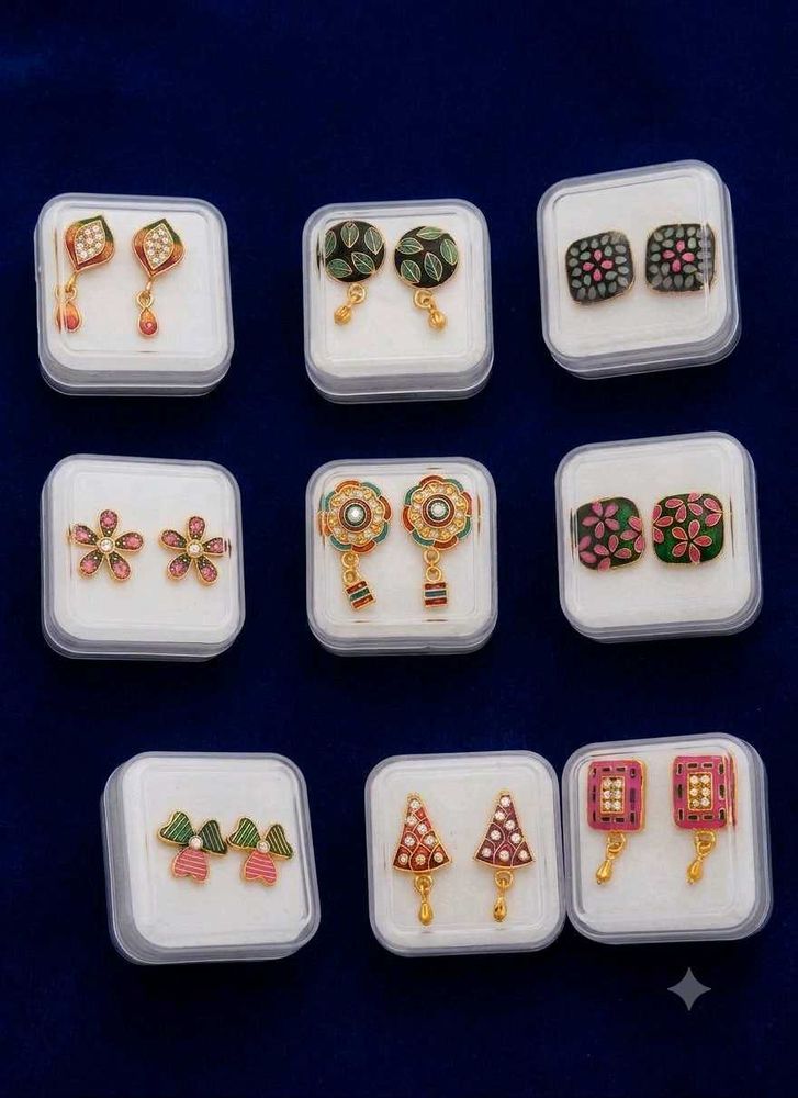 Assorted Ethnic Earrings (Set of 9)