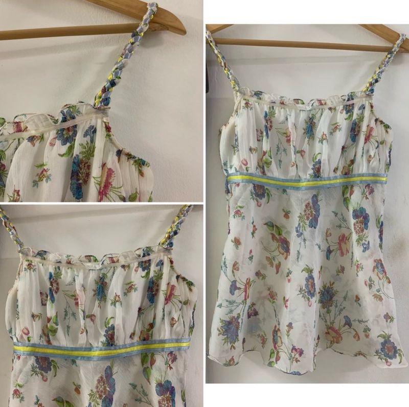 Floral Print Spaghetti Strap Top