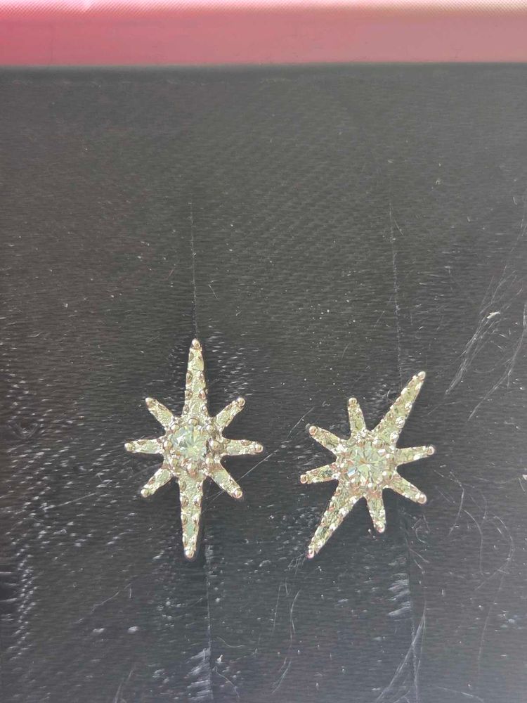 Sparkling Star Earrings SS925